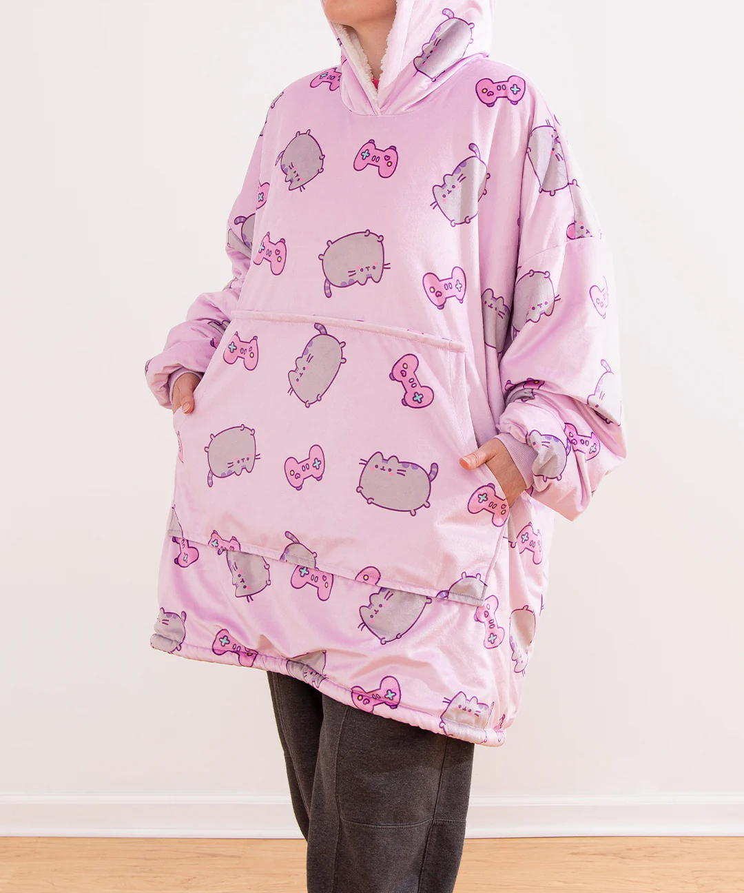Gamer Pusheen Wearable Blanket Hoodie