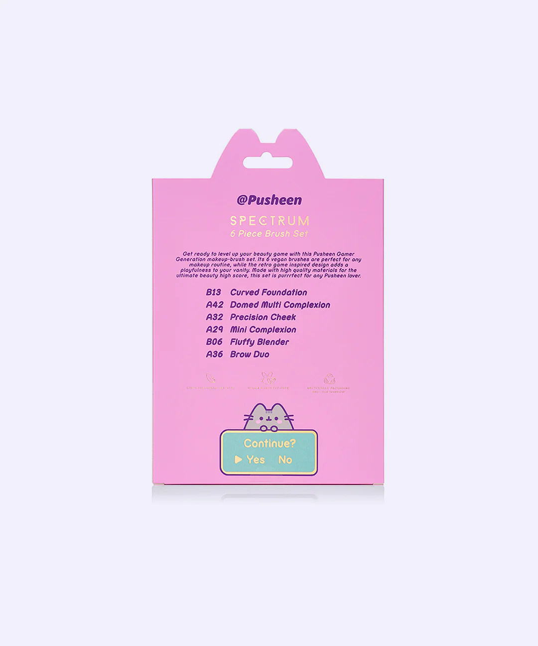Gaming Pusheen 6-Piece Makeup Brush Set - Image 4