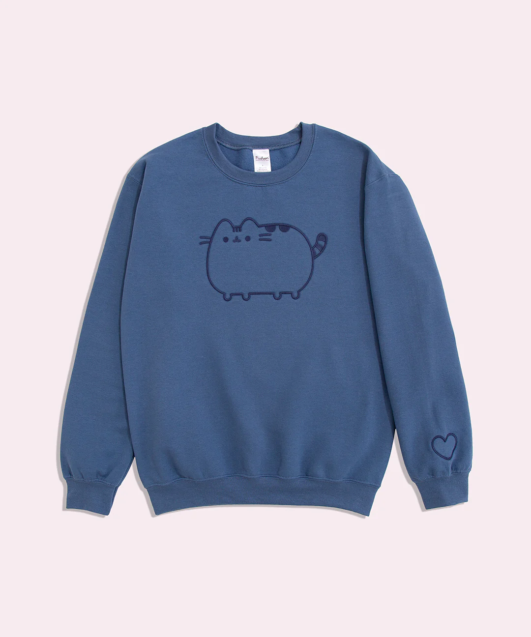 Pusheen Blue Embroidered Unisex Sweatshirt - Image 5