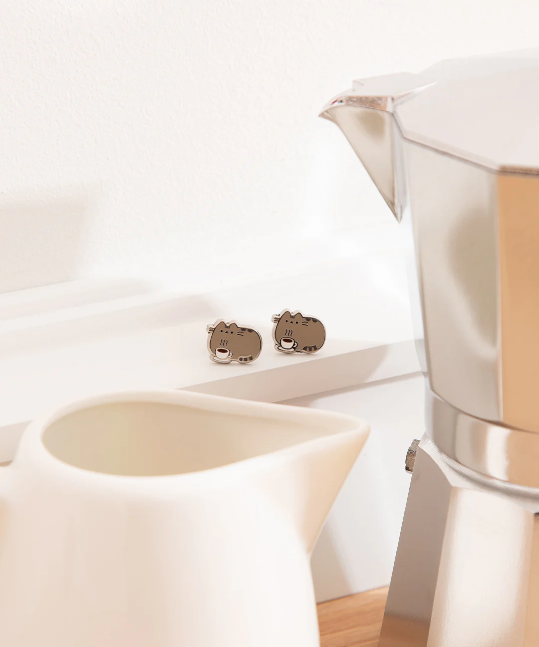 Pusheen Coffee Stud Earrings - Image 5