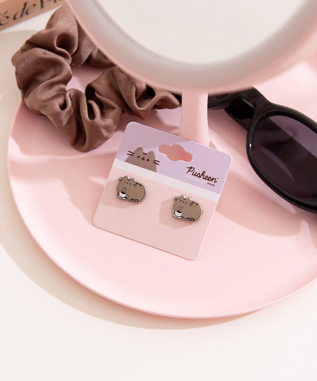Pusheen Coffee Stud Earrings - Image 6